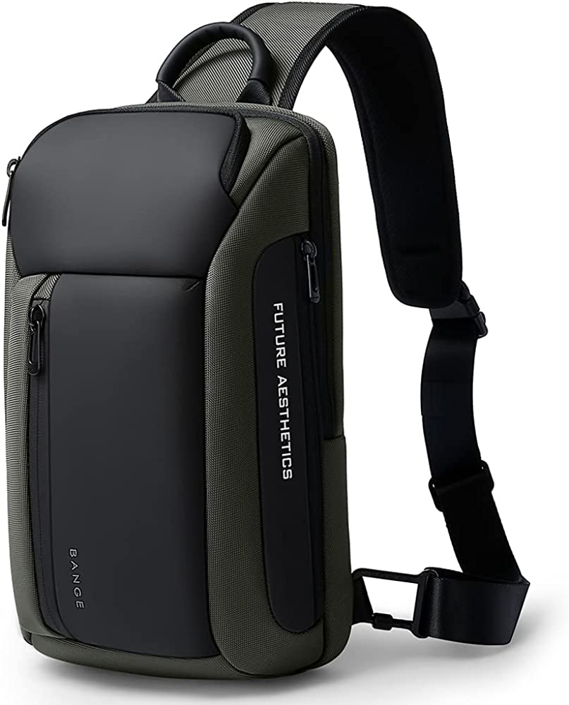 BANGE Sling Bag, Waterproof Men's Chest Bag Shoulder bags Crossbody Sling Backpack for Men… - Image 1